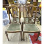 Four Edwardian dining chairs (4) Please Note - we do not make reference to the condition of lots