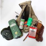 A quantity of gun cleaning equipment together with a holdall Please Note - we do not make