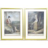Two 19thC prints after Richard Westall comprising A Peasant Boy, and Girl Returned from Milking (