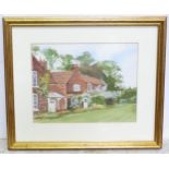 A watercolour depicting The Grange, Stewkley, Leighton Buzzard. Approx. 8" x 10" Please Note - we do