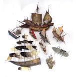 Quantity of assorted model ships/ boats / nautical items etc Please Note - we do not make