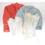 Vintage fashion / clothing : Two Oriental jackets together with two corsets (4) Please Note - we