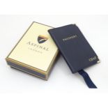 Aspinall of London leather passport holder. Approx 5 1/2" x 4" Please Note - we do not make