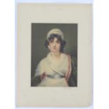 A portrait print of Sarah Siddons after Sir Thomas Lawrence. Approx. 9" x 12" Please Note - we do