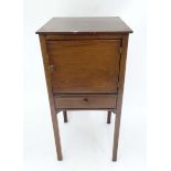 19thC mahogany bed stand / pot cupboard. approx 30" high x 15" wide Please Note - we do not make