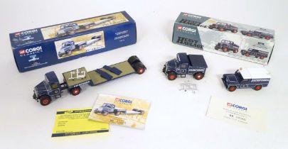 Toys: Three Corgi Classics die cast scale model haulage toy truck vehicles in Pickfords livery, to