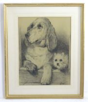 After Sir Edwin Henry Landseer (1802-1873), Early 20th century, Charcoal on paper, Dignity and