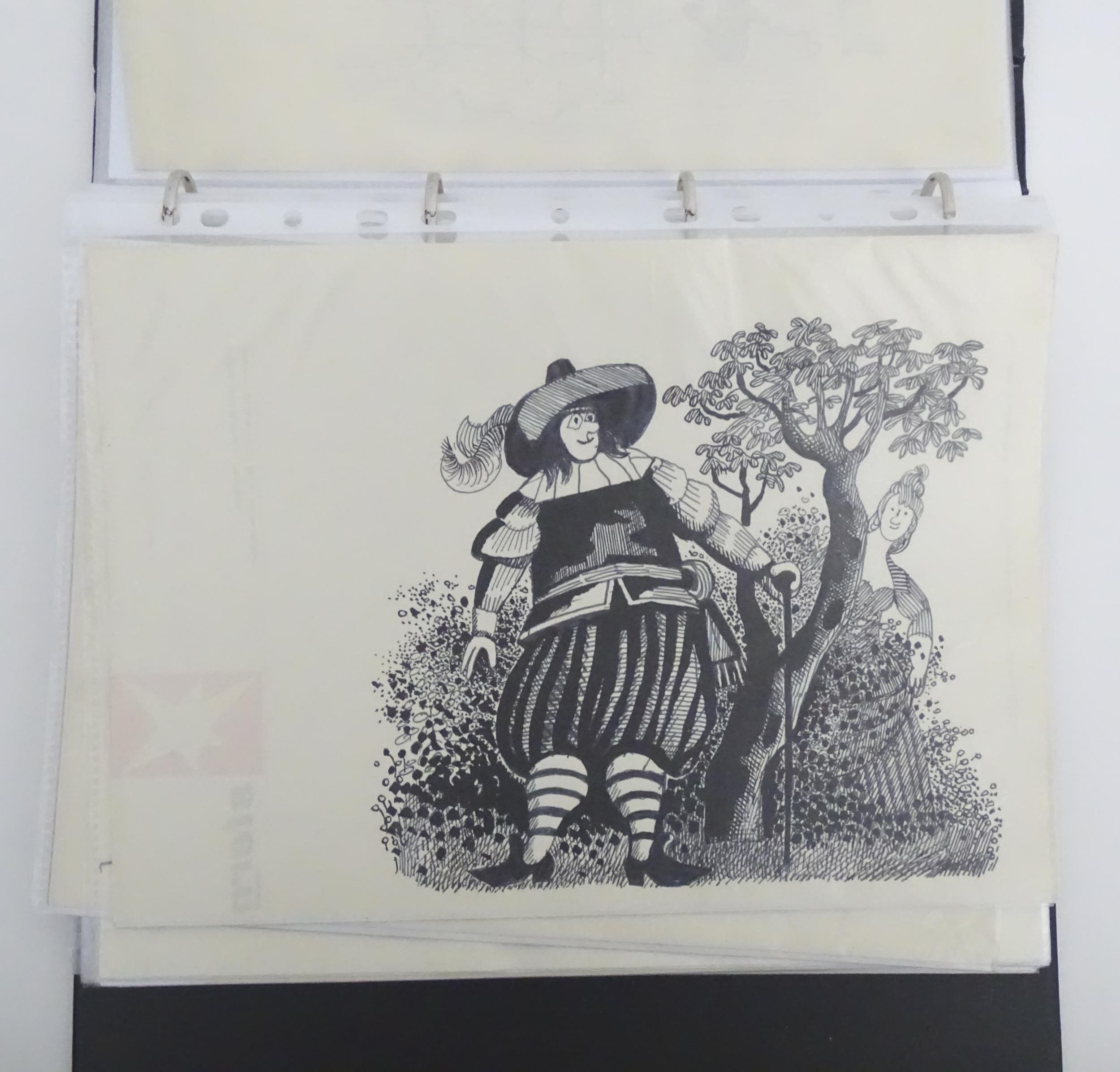 Herbert Scheurich, 20th century, German School, Pen, ink and wash, An album of newspaper proofs - Image 15 of 38