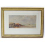 Thomas Francis Wainwright (1794-1883), Watercolour, A landscape scene with cattle watering. Signed