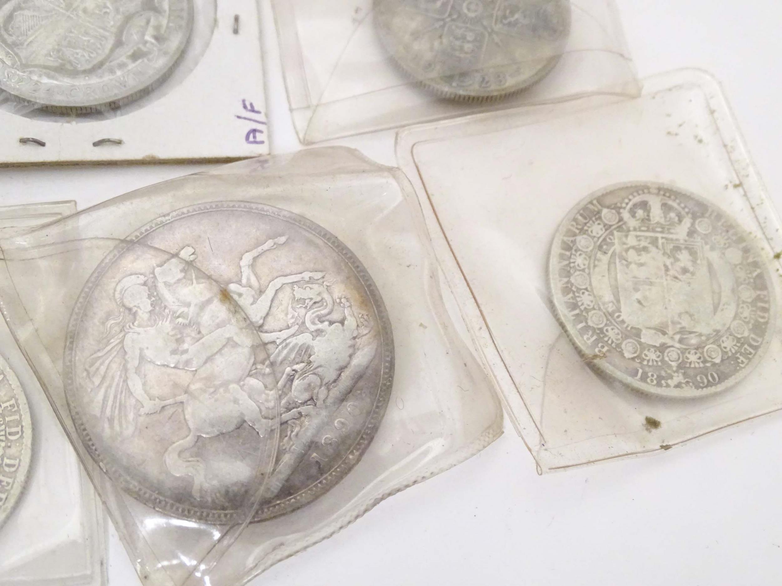 Coins: Fourteen Victorian and later silver coins (14) Please Note - we do not make reference to - Image 2 of 11