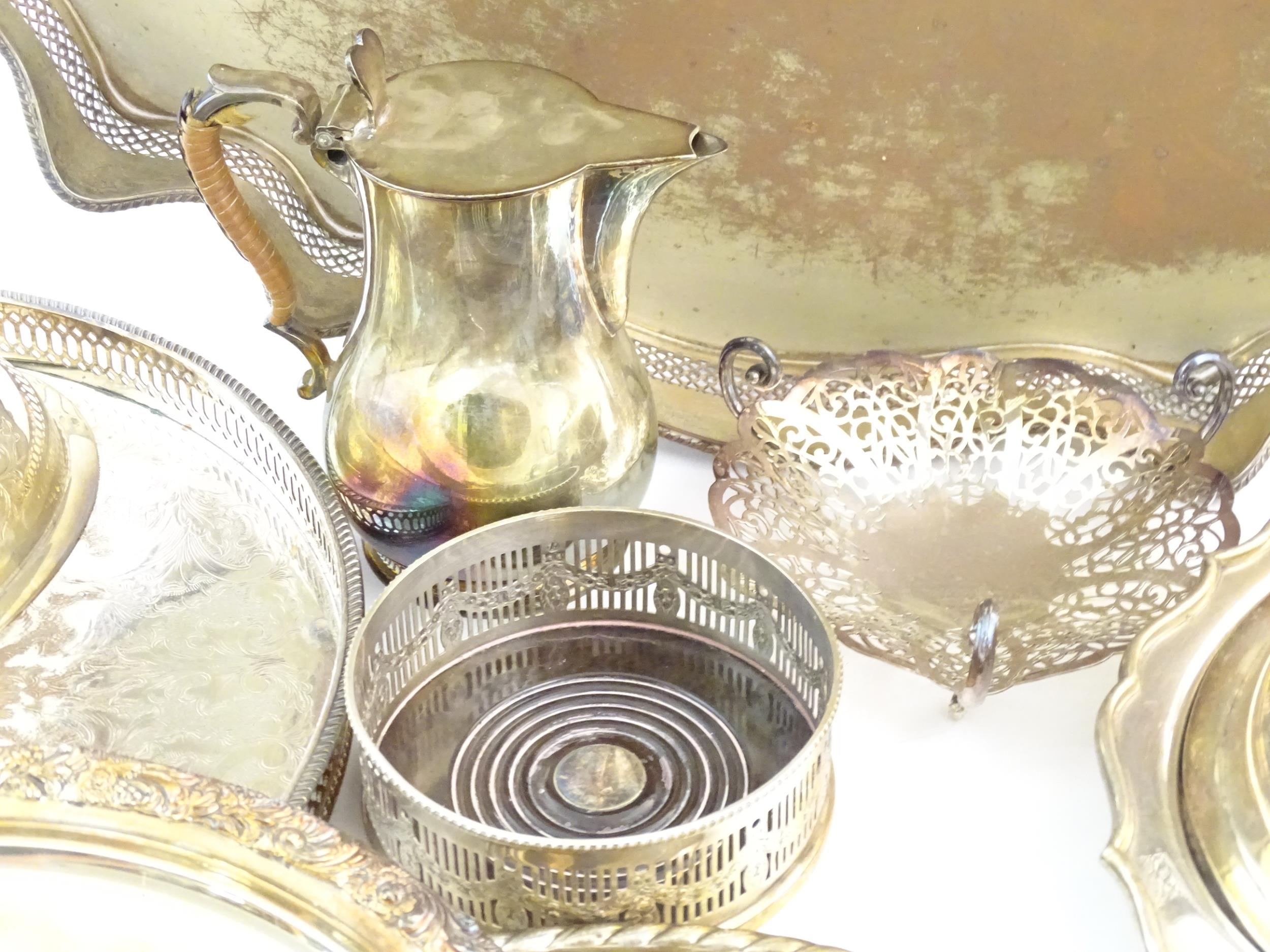 A quantity of assorted silver plated wares to include serving dishes some by Barker Ellis, - Image 4 of 11