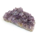 Natural History / Geology Interest: An amethyst specimen. Approx. 2" x 6 1/4" x 8 1/2" overall