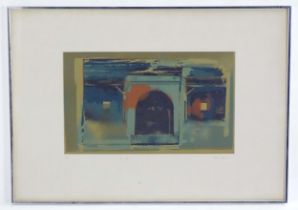 Indistinctly signed G. Salimi ?, 20th century, Artist's Proof, Zal's Cave. Signed, titled and