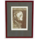 John William Mills (b. 1933), Limited edition etching, William Blake - Visionary. Signed, titled,