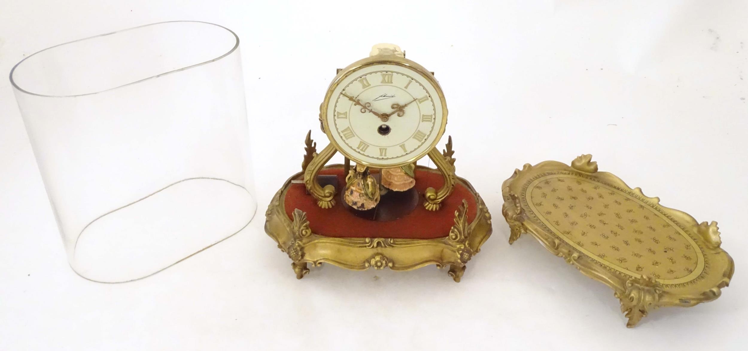 W & A Schmid Schlenker Jr - A German musical clock with hand painted figural decoration. The dial - Image 4 of 11