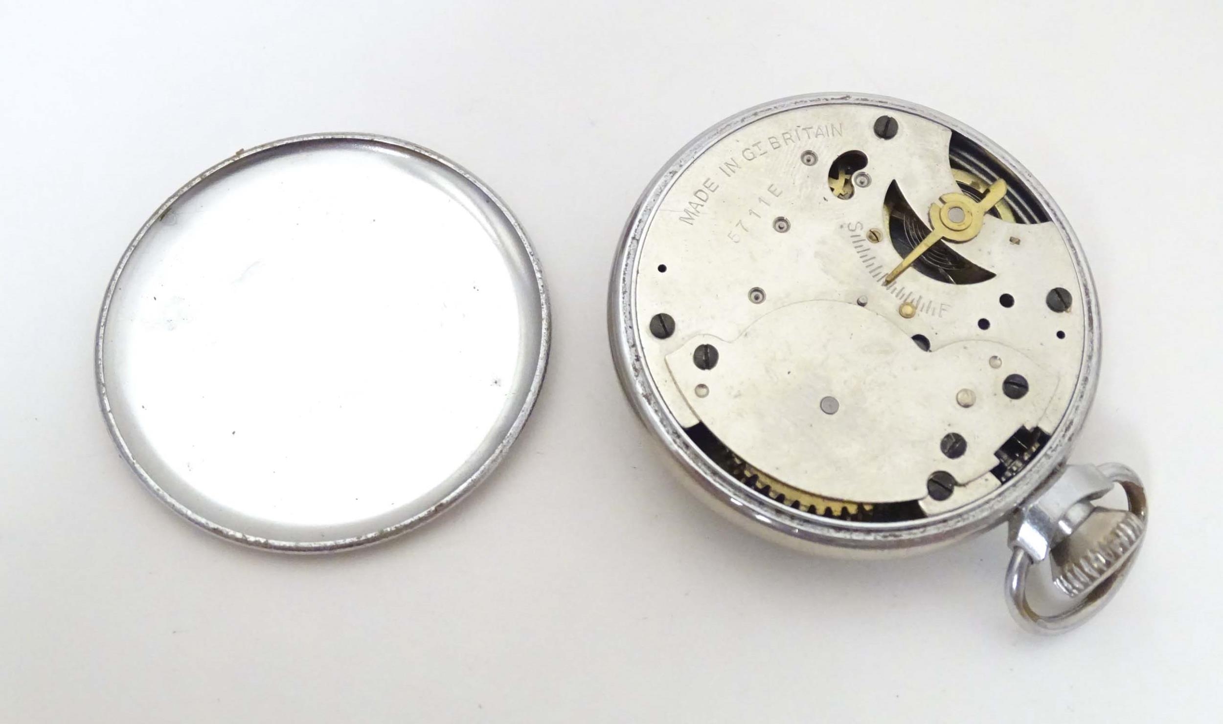 A Victorian silver pocket watch hallmarked Chester 1871, the enamel dial with inset seconds dial and - Image 10 of 18