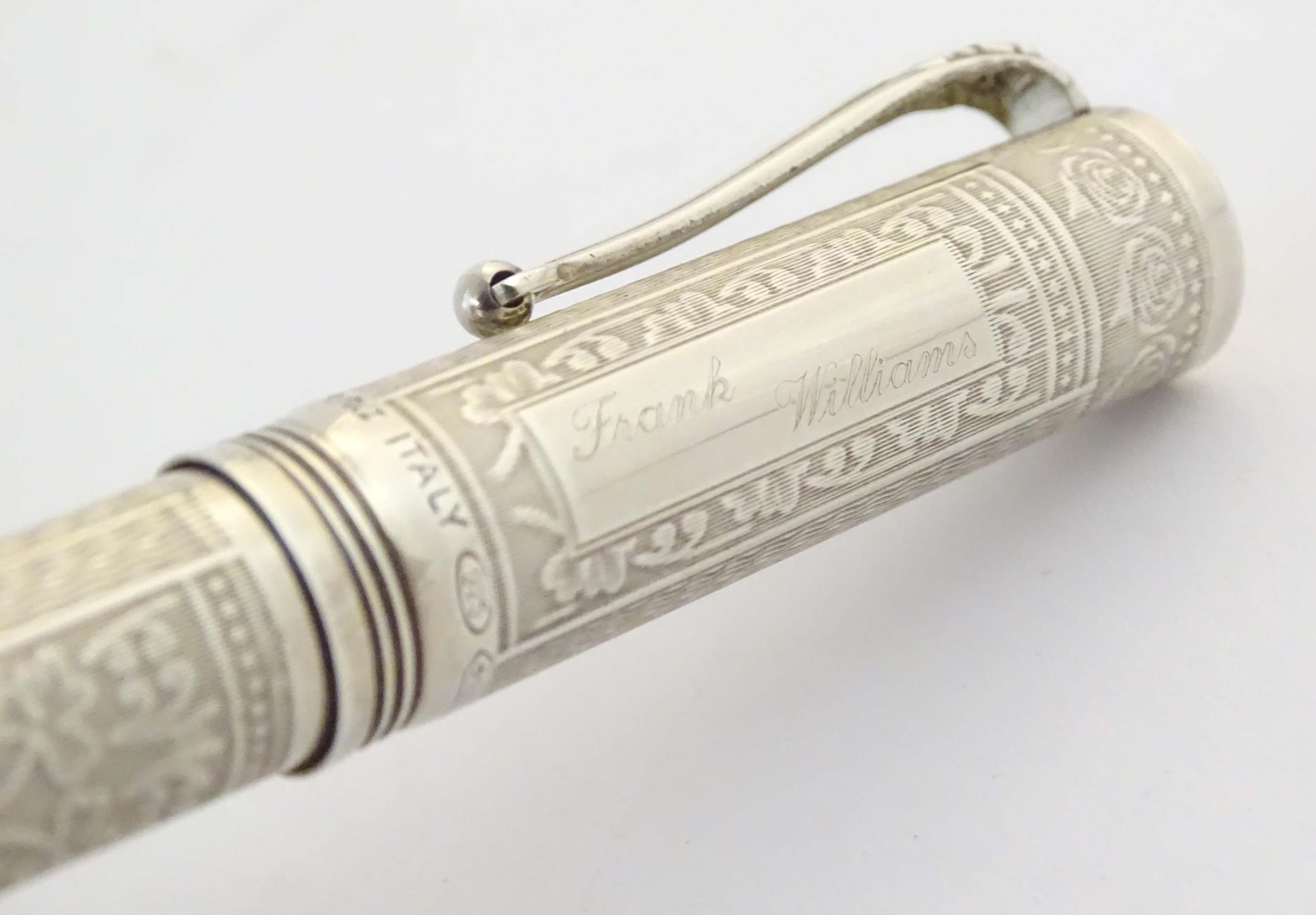 A Montegrappa .925 silver fountain pen, Roses Edition - House of Lancaster, number 362 of a - Image 2 of 18