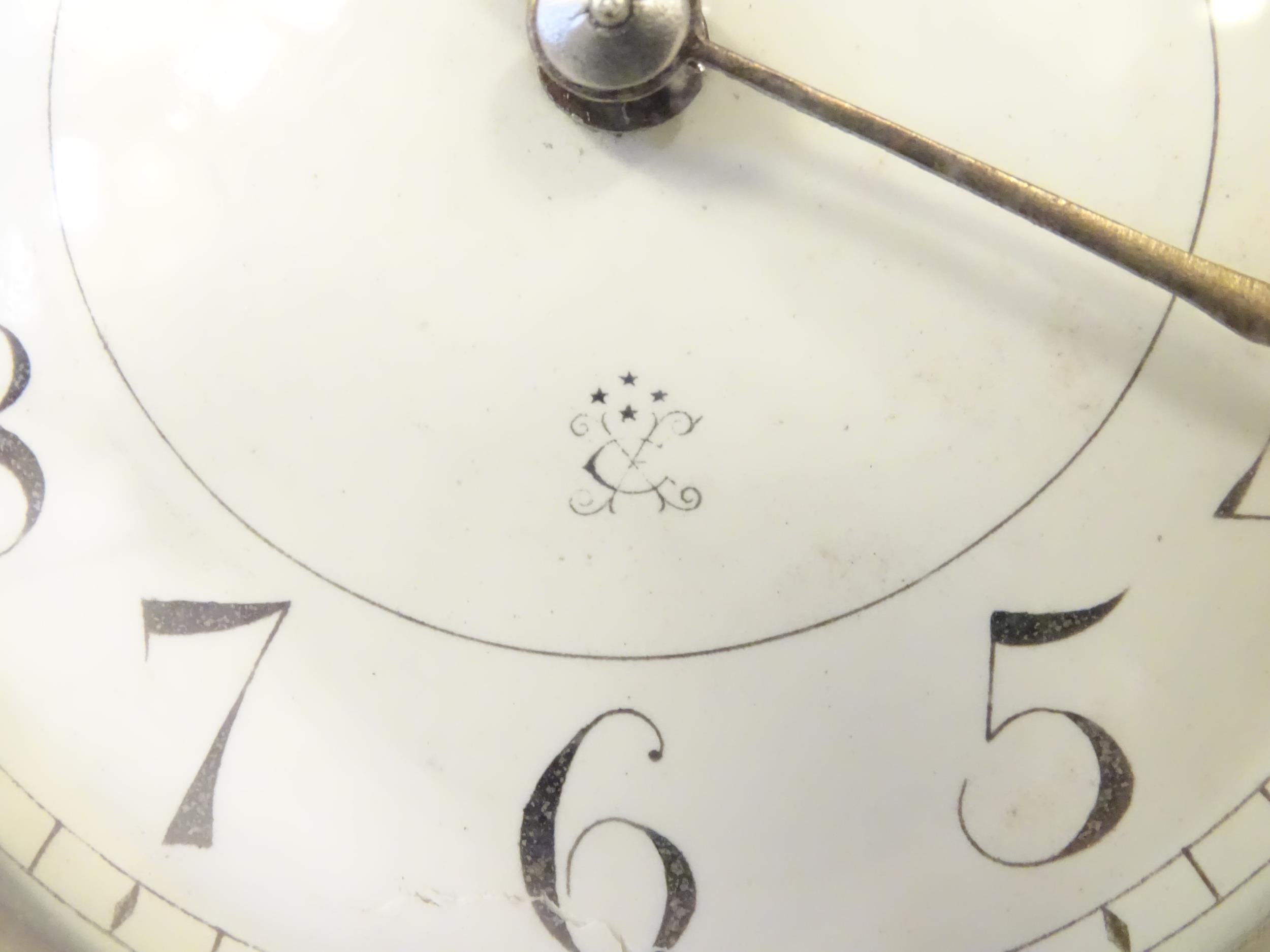 A mantle clock by Japy freres the shaped brass case with enamel dial marked signed Japy freres mark. - Image 17 of 18
