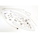 Assorted silver and white metal jewellery to include various rings, earrings, pendants, etc.