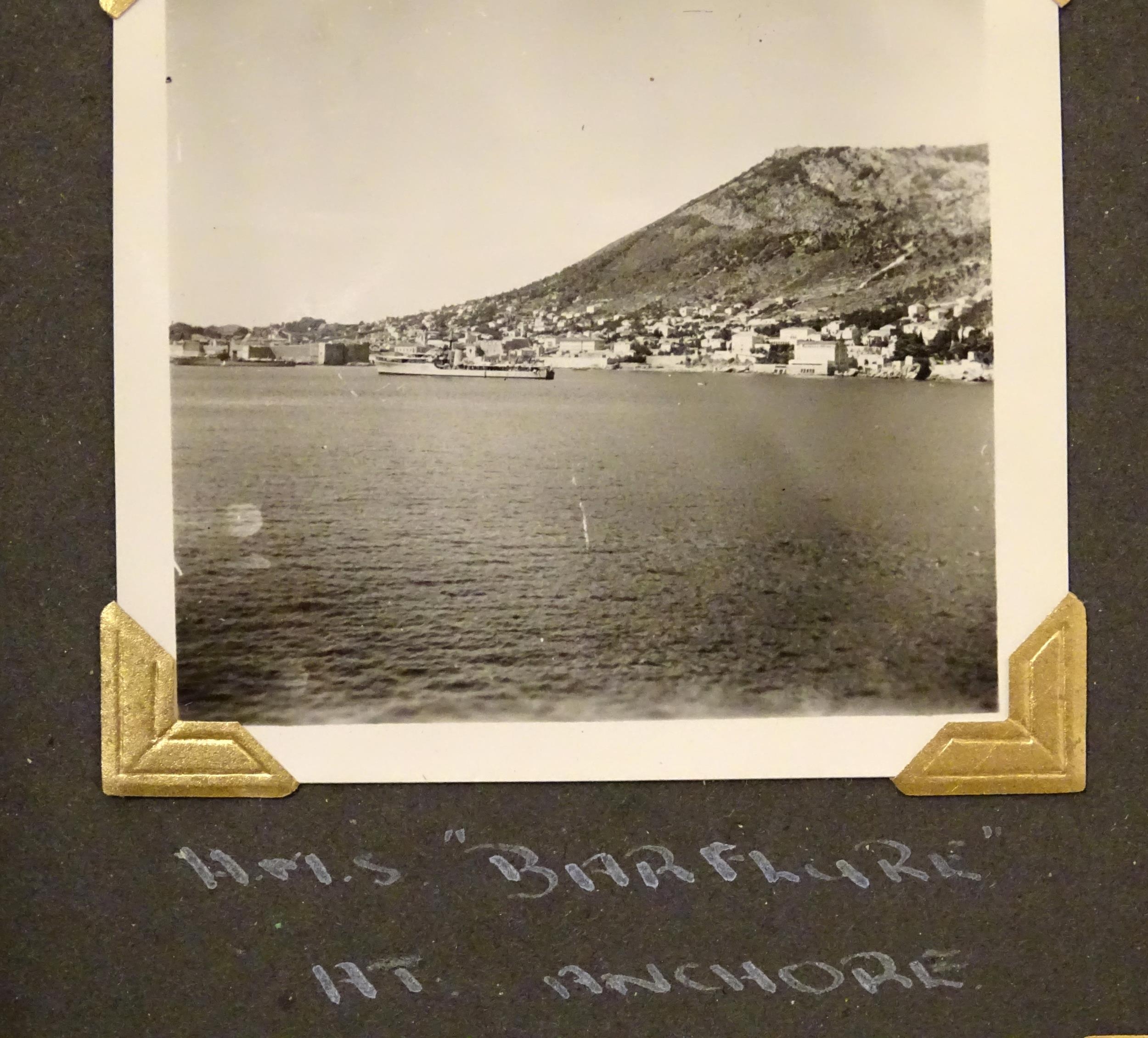 Militaria, post-war 1950's photograph album, M(E) P. G. Ratty RN : the photograph album of a - Image 12 of 24