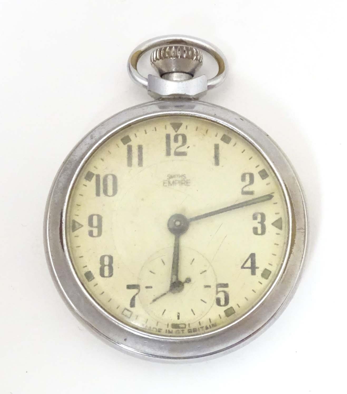 A Victorian silver pocket watch hallmarked Chester 1871, the enamel dial with inset seconds dial and - Image 7 of 18