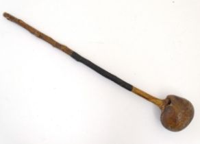 Ethnographic / Native / Tribal: An African knobkerrie throwing club. Approx. 24 1/2" long Please