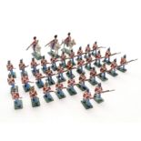 Toys: A quantity of painted lead foot soldiers modelled as Napoleonic War British soldiers, and