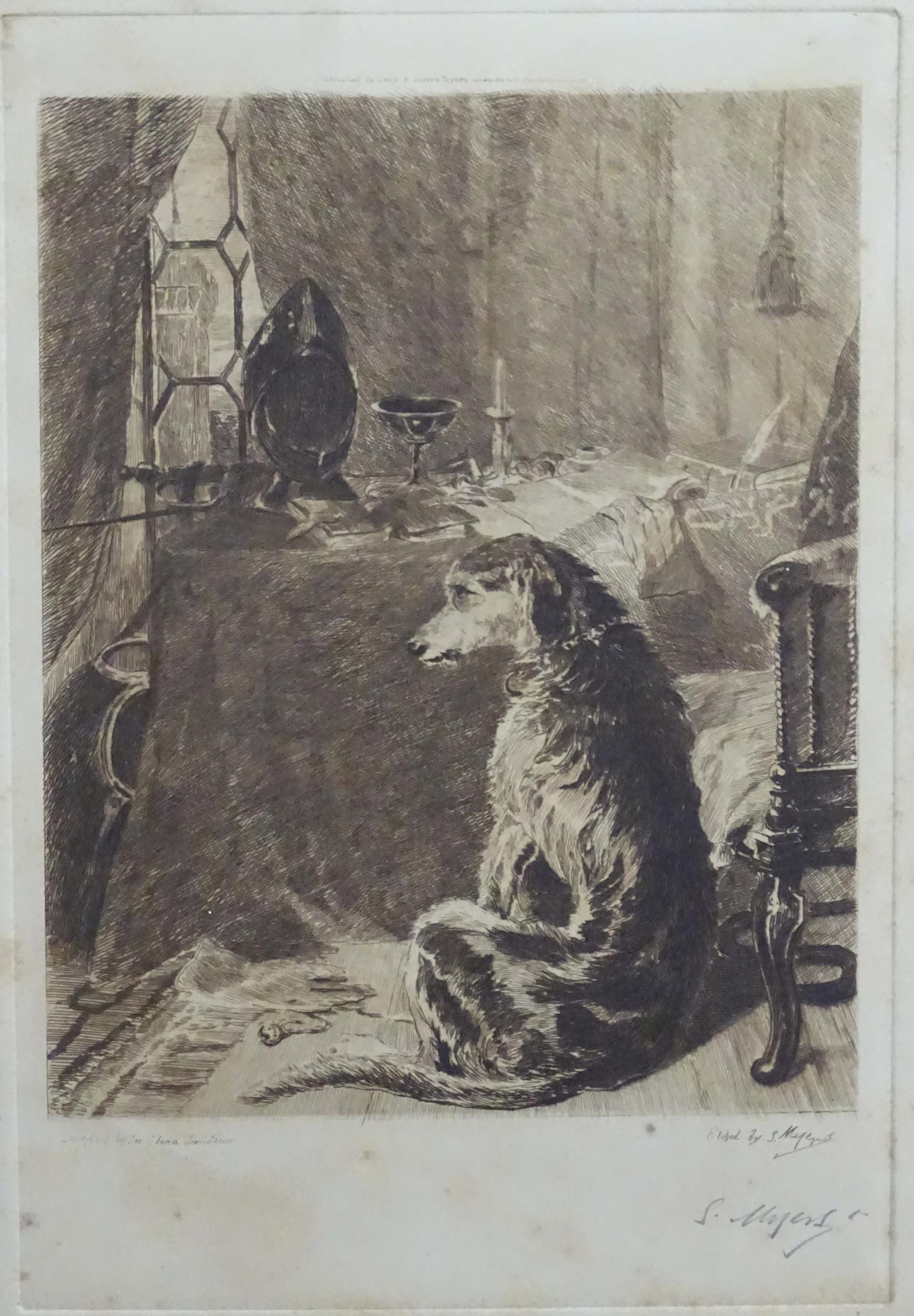 S. Myers after Sir Edwin Henry Landseer (1807-1873), 19th century, Four etchings depicting dogs to - Image 8 of 20