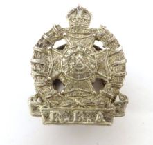 Militaria : a Rifle Brigade Association lapel badge, formed as the regimental insignia (1816-