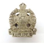 Militaria : a Rifle Brigade Association lapel badge, formed as the regimental insignia (1816-