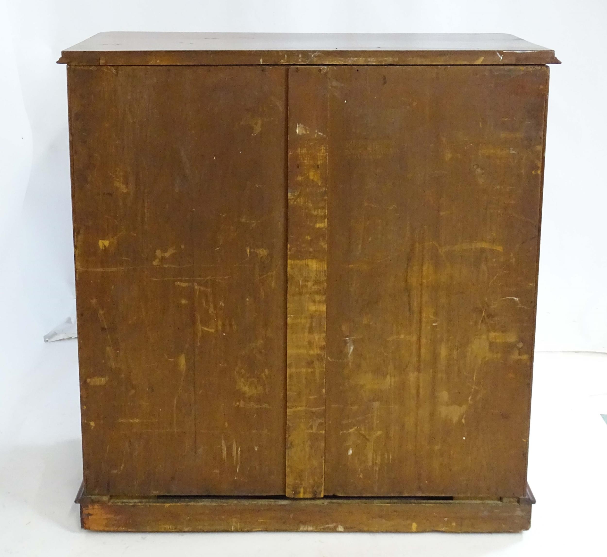 A large Victorian mahogany chest of drawers with a moulded top above two short over three long - Image 2 of 13