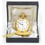 A Philip Mercier pocket watch with quartz movement. Please Note - we do not make reference to the