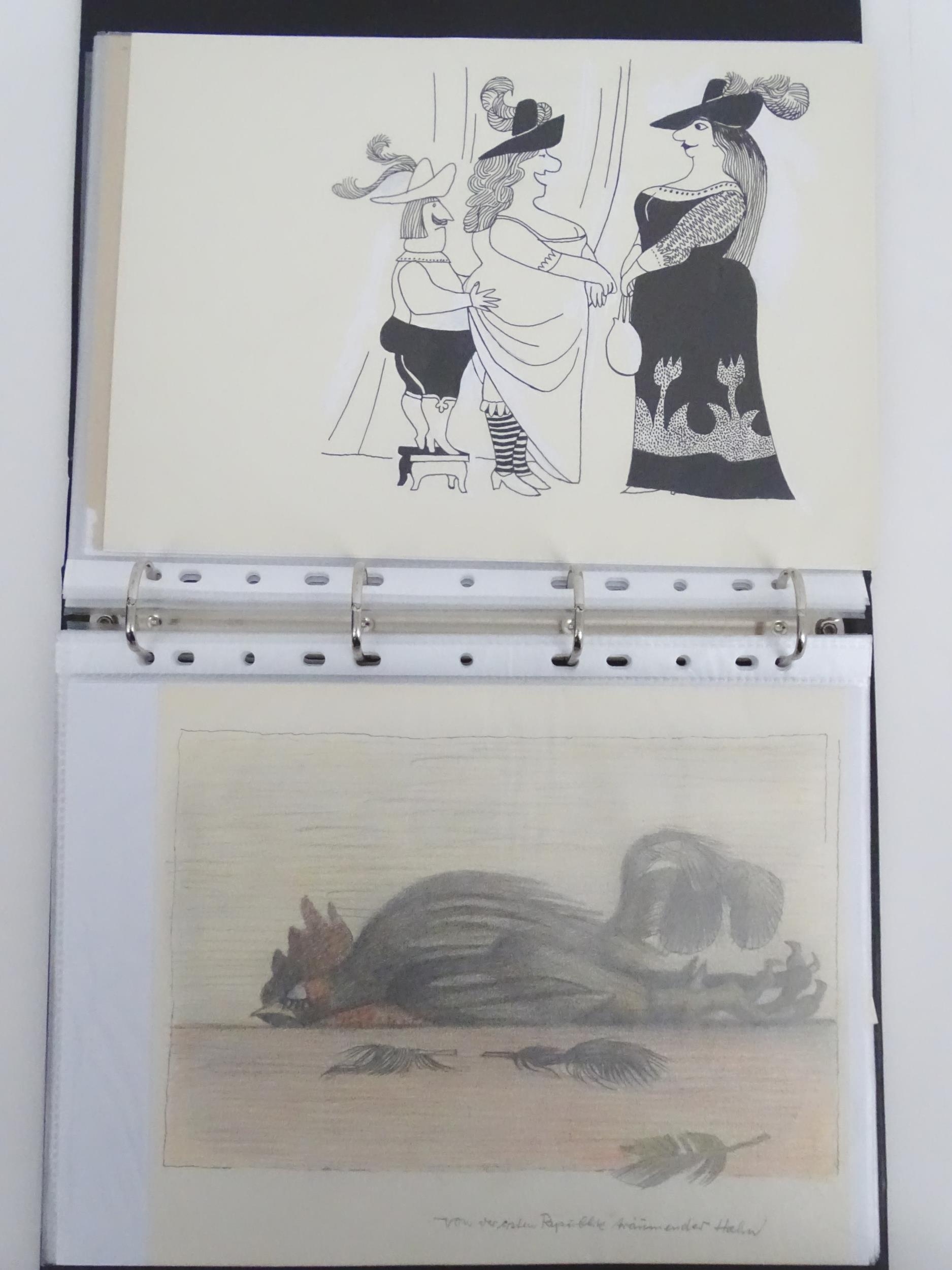 Herbert Scheurich, 20th century, German School, Pen, ink and wash, An album of newspaper proofs - Image 3 of 38