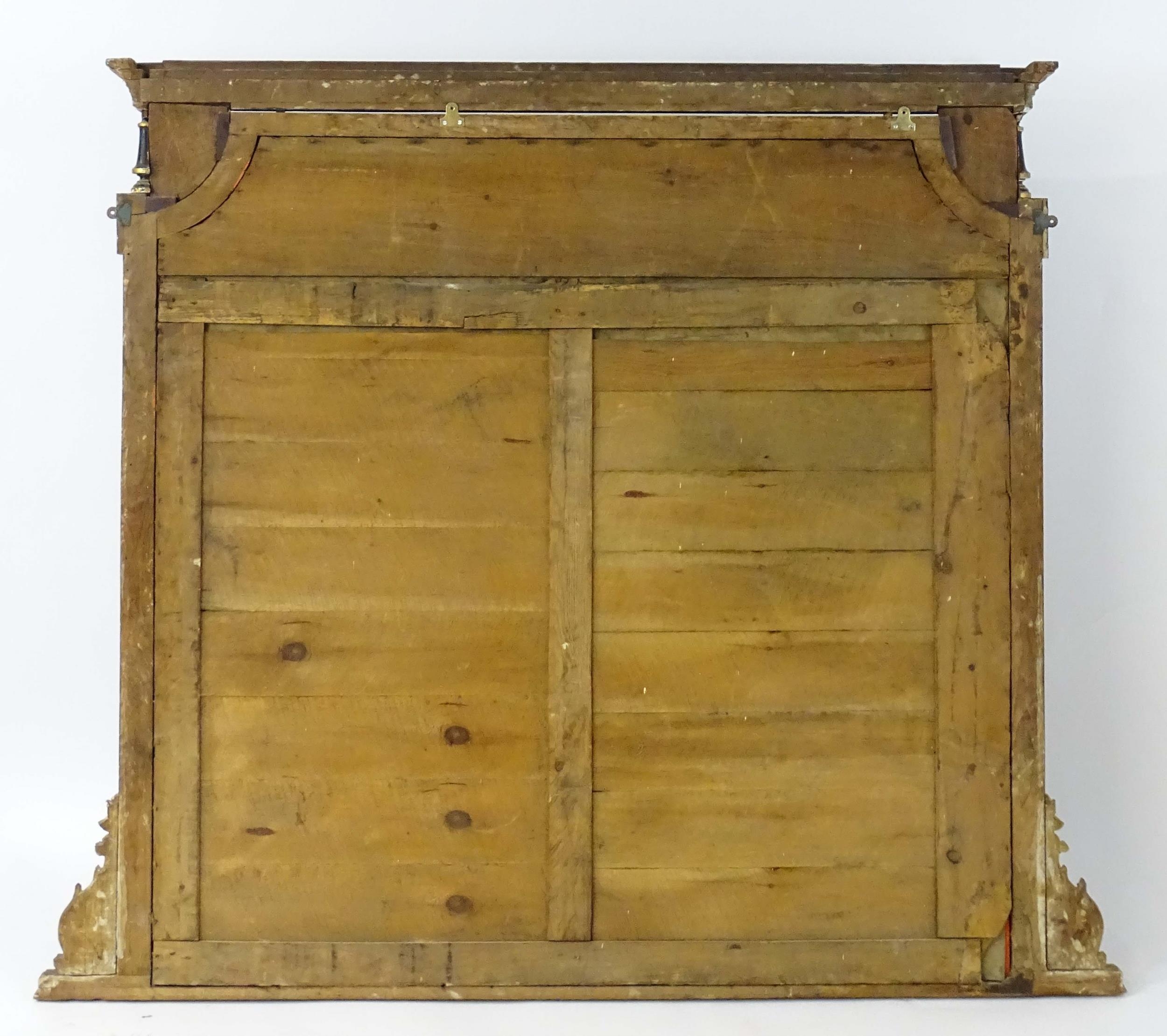 A Regency period over mantle mirror having a moulded cornice above gilt and gesso egg and dart - Image 19 of 20