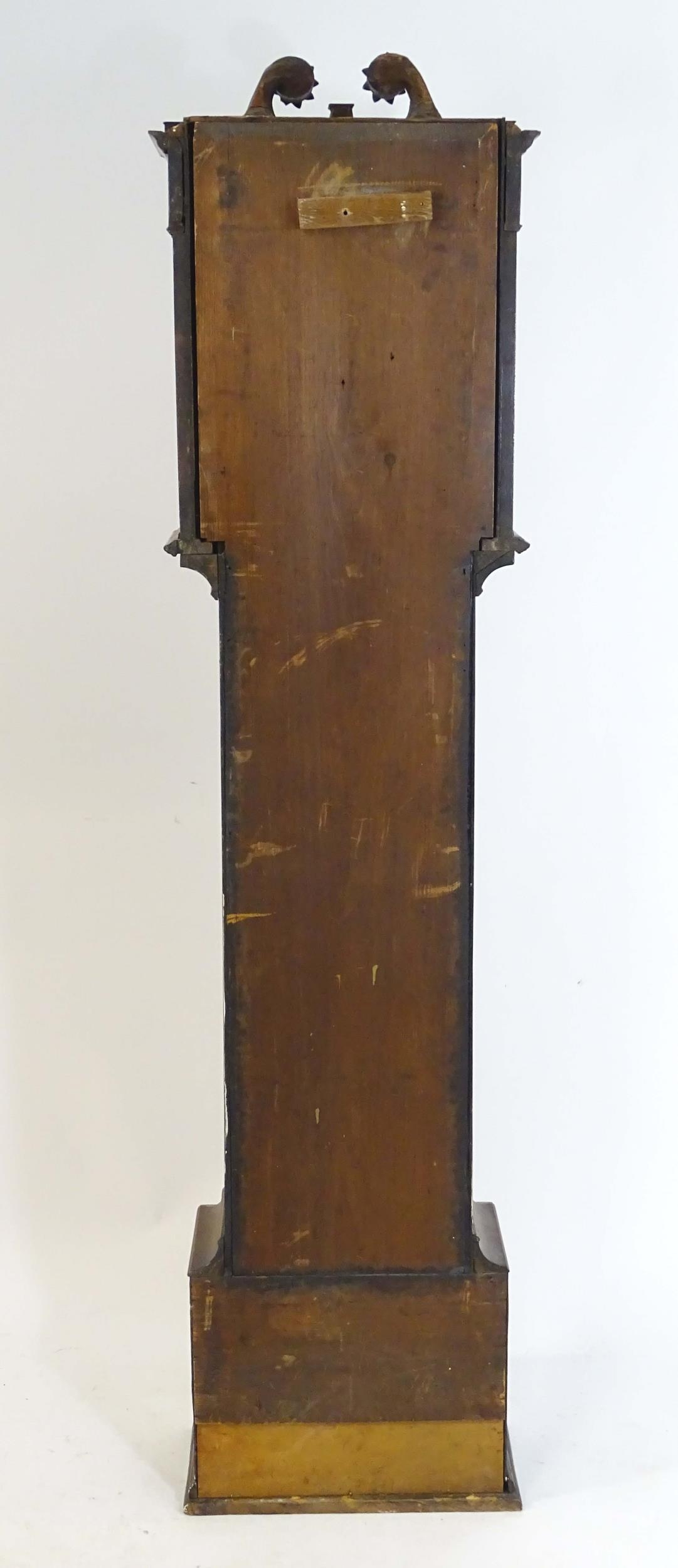 A Scottish 19thC mahogany 8-day long case clock, the brass dial with subsidiary seconds dial and - Image 12 of 15