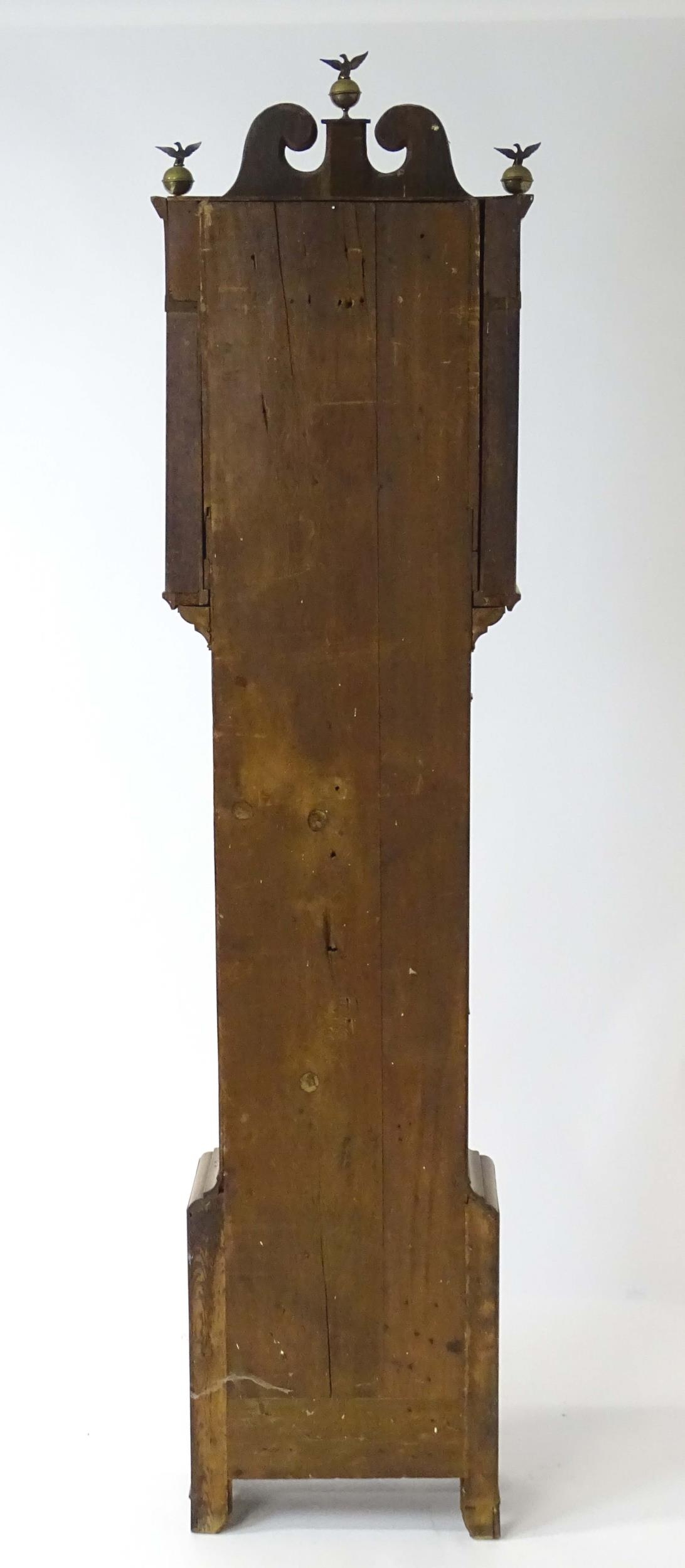 A 19thC 8-day long case clock, the break arch painted dial signed J Keech & Co. (Reech) Dunstable ( - Image 11 of 15