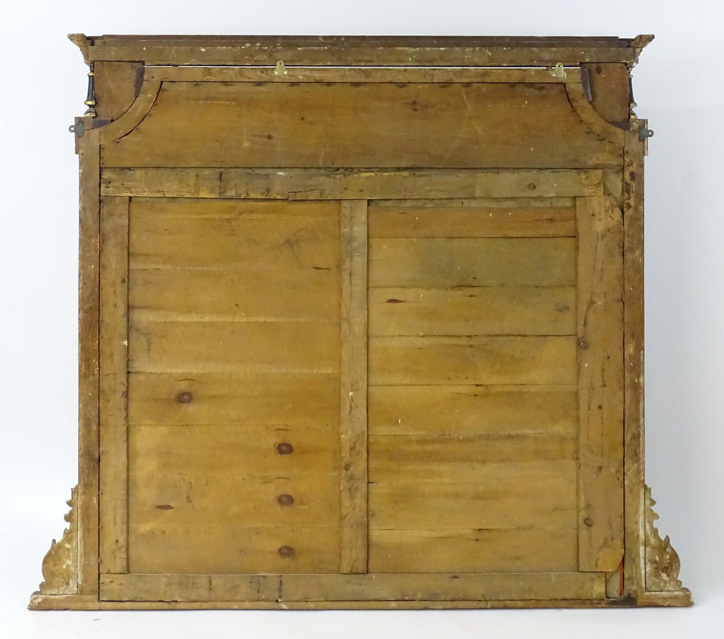 A Regency period over mantle mirror having a moulded cornice above gilt and gesso egg and dart - Image 20 of 20