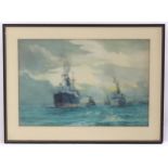 Manner of Neville Sotheby Pitcher (1889-1959), Early 20th century, Marine School, Watercolour, Steam