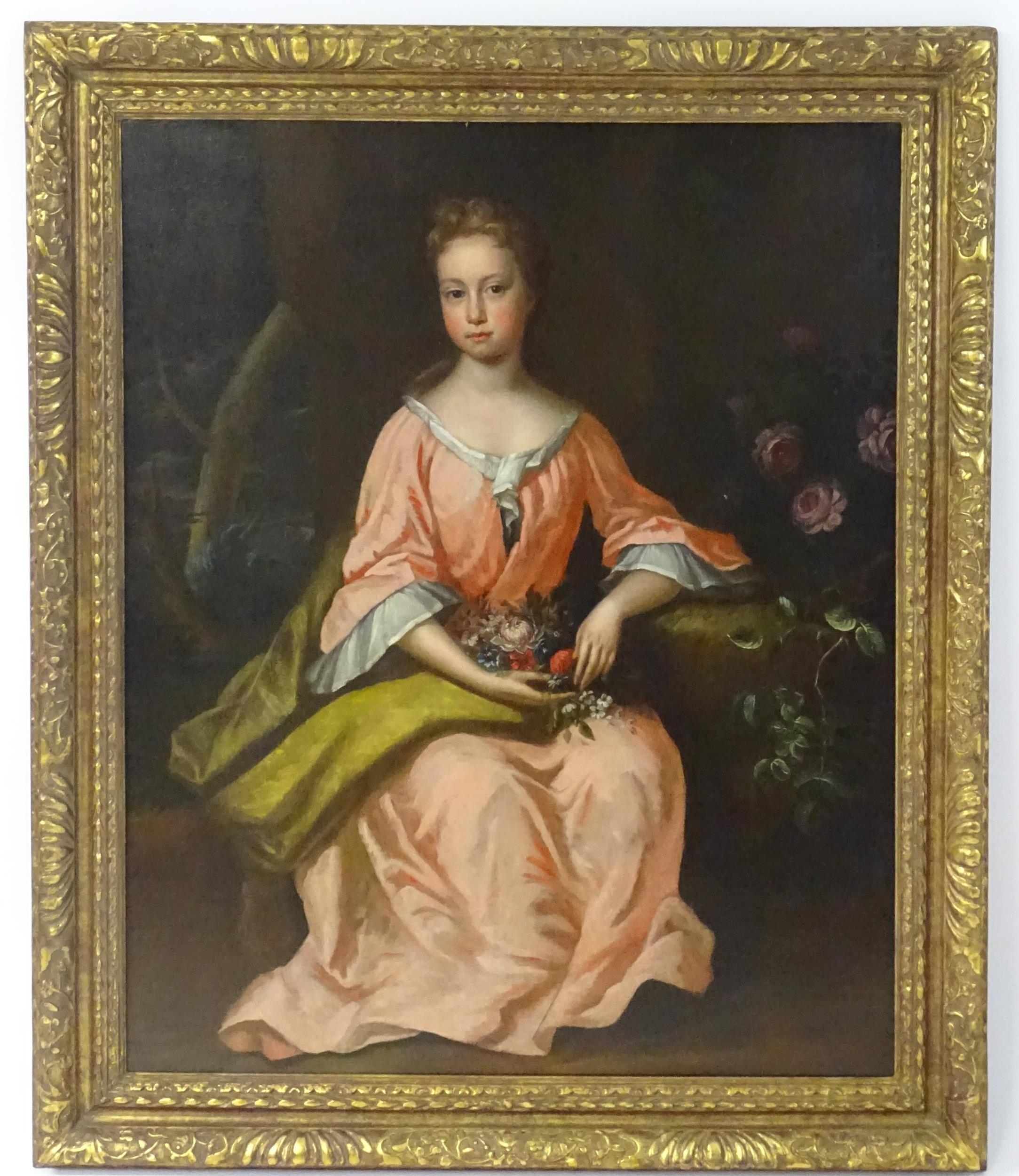 Manner of Thomas Murray (1663-1734), Oil on canvas, A portrait of a seated young lady with