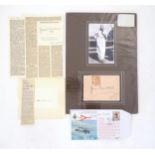 Aviation Interest: A quantity of 20thC newspaper clippings relating to Concorde and Jean Batten's