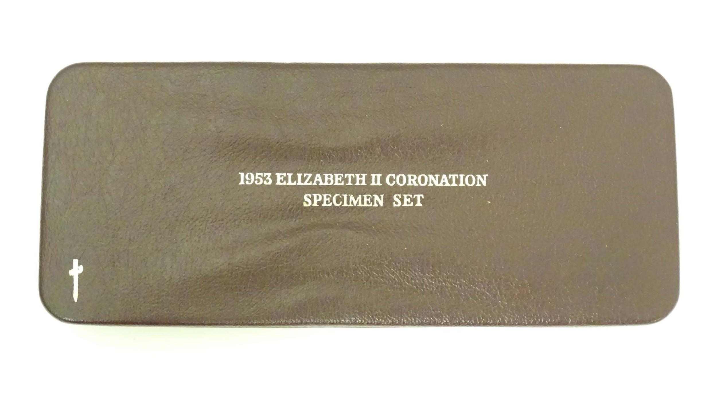 Coins: A 1953 Elizabeth II coronation specimen set, cased. Please Note - we do not make reference to - Image 2 of 7