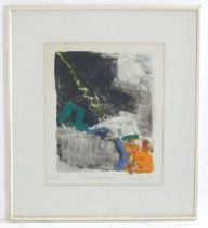 Olivia Lloyd, 20th century, Mono-Print, South Bank Demolition 3, An abstract composition. Signed,