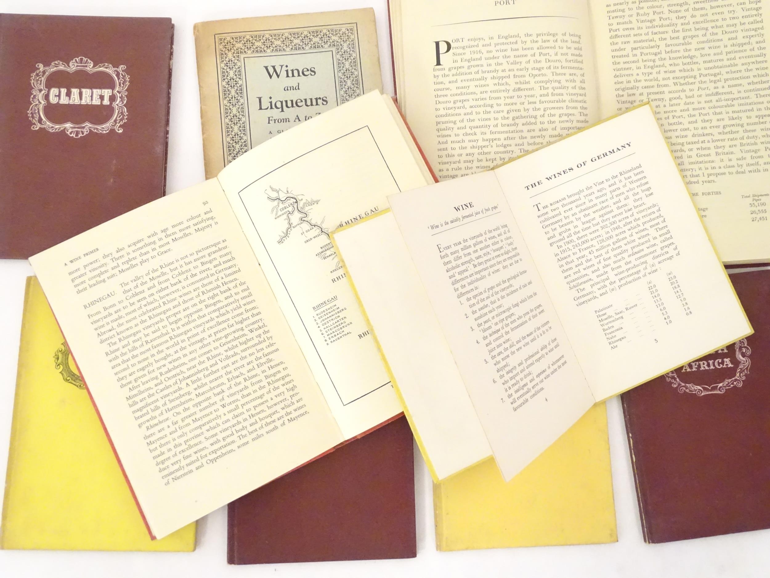 Books: A quantity of books on the subject of wine, to include Vintagewise, by Andre L. Simon, - Image 13 of 16