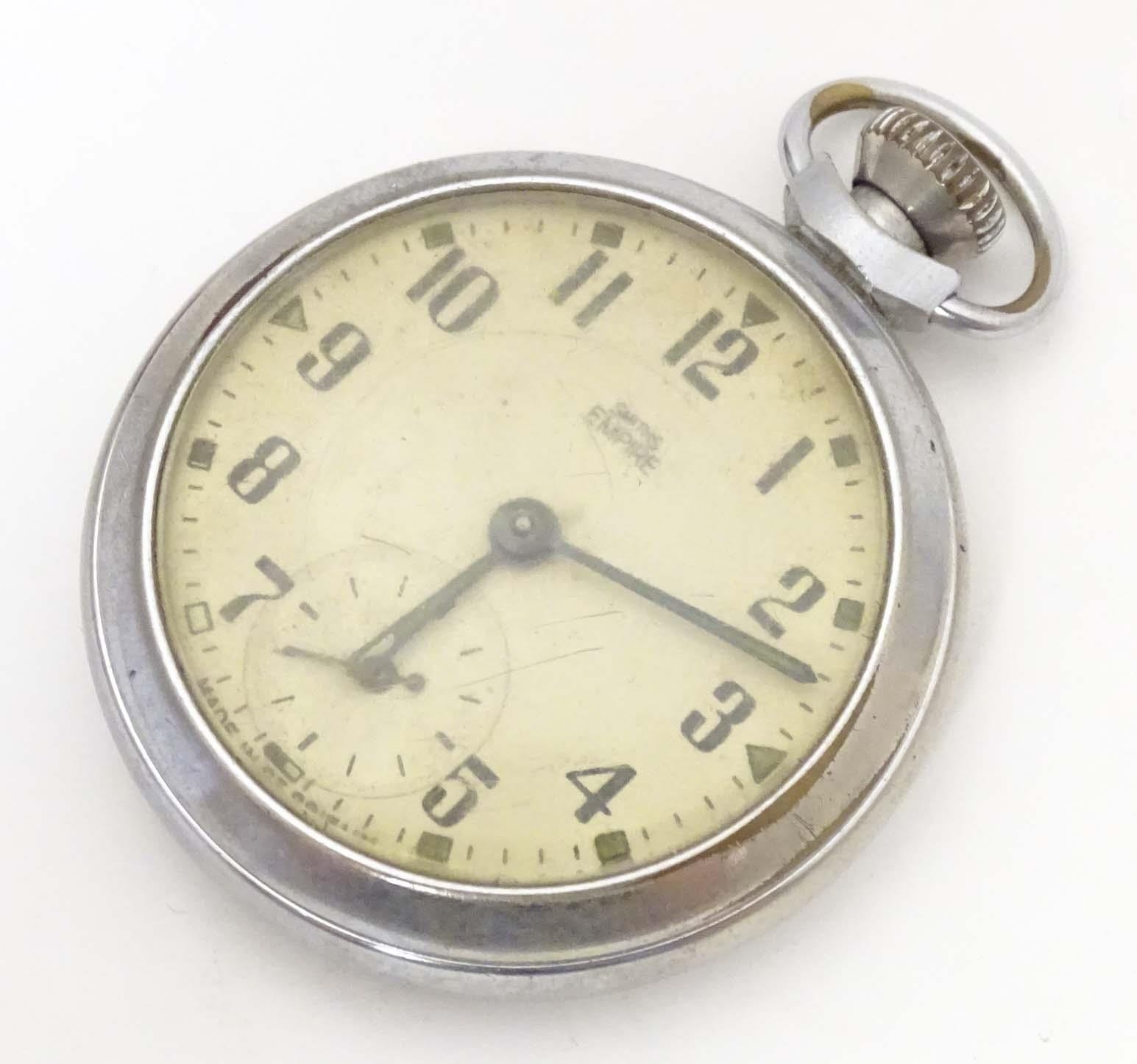 A Victorian silver pocket watch hallmarked Chester 1871, the enamel dial with inset seconds dial and - Image 8 of 18