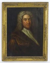 Manner of Jonathan Richardson (1667-1745), 19th century, Oil on canvas, A portrait of a noble
