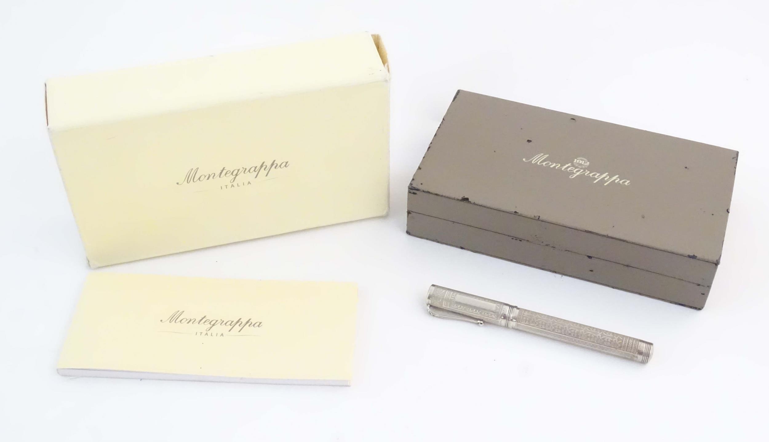 A Montegrappa .925 silver fountain pen, Roses Edition - House of Lancaster, number 362 of a - Image 3 of 18