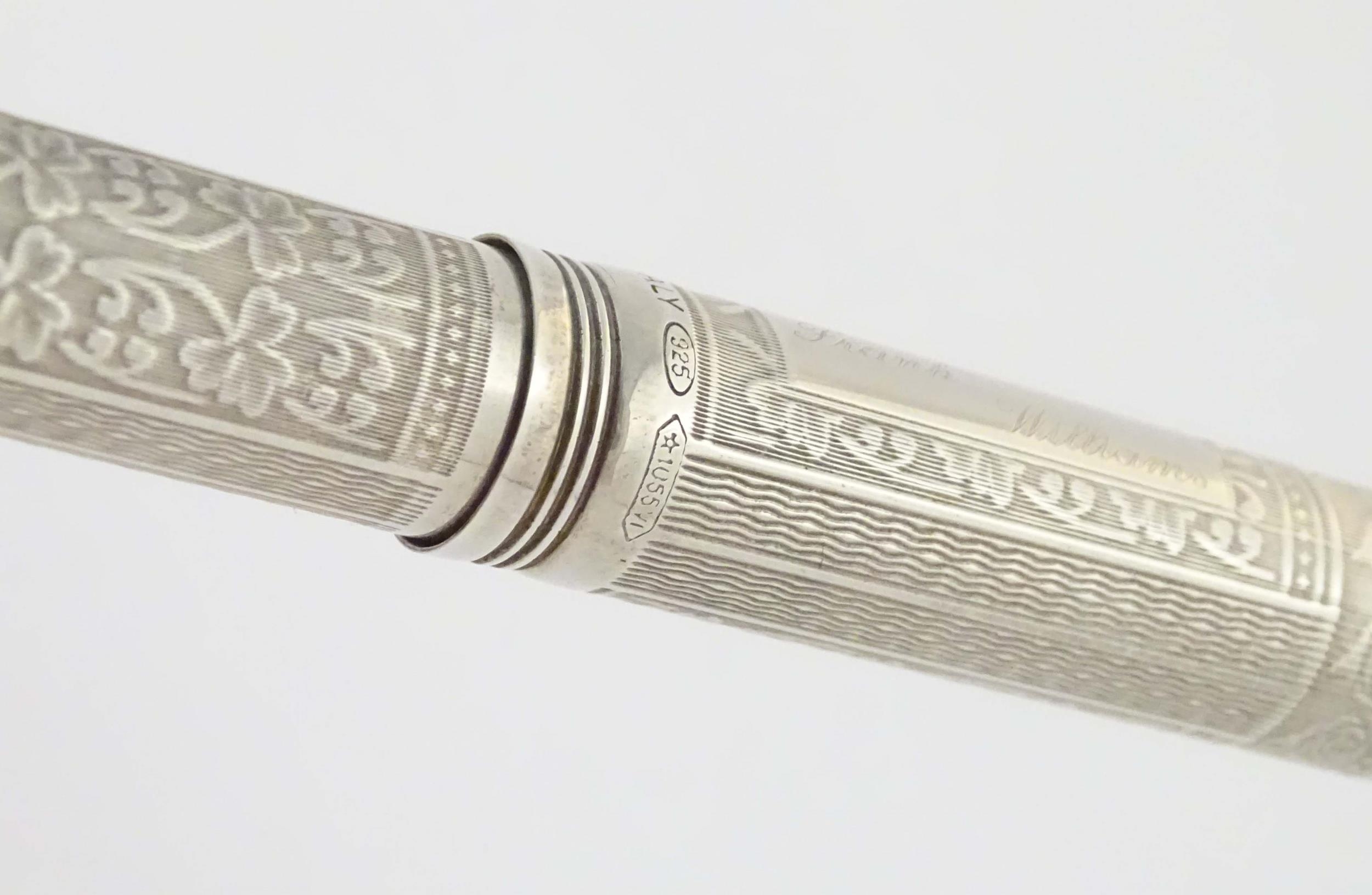 A Montegrappa .925 silver fountain pen, Roses Edition - House of Lancaster, number 362 of a - Image 13 of 18