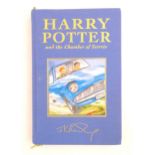 Book: Harry Potter and the Chamber of Secrets, by J. K. Rowling. Deluxe Edition, First Edition.