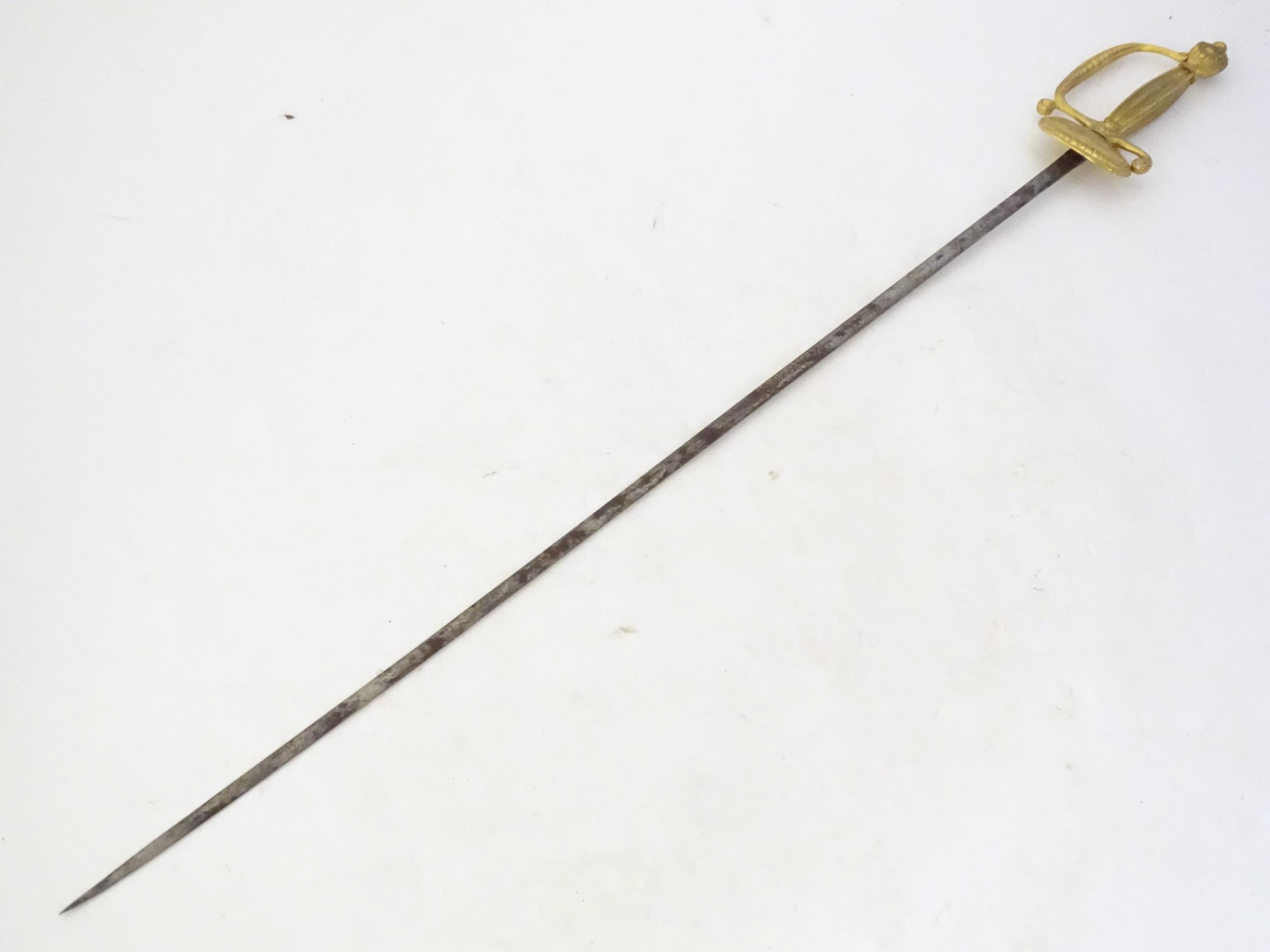 Militaria: an early to mid 20thC English court sword, the 30 3/4" steel blade decorated with - Image 5 of 15