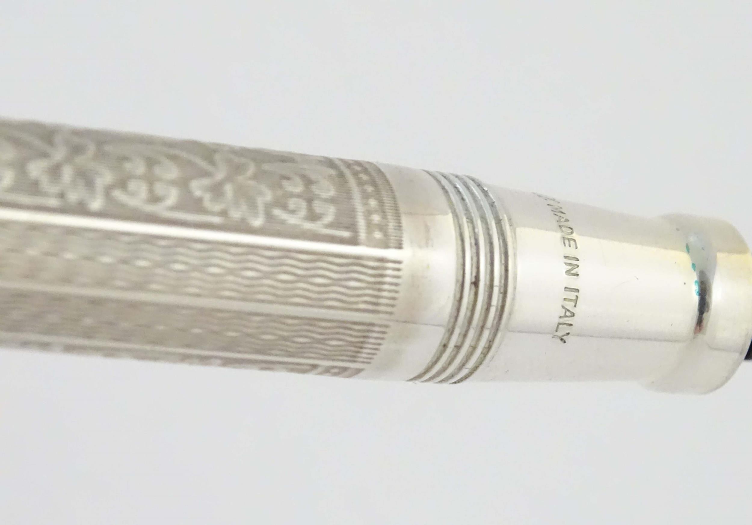 A Montegrappa .925 silver fountain pen, Roses Edition - House of Lancaster, number 362 of a - Image 11 of 18